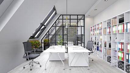 Fototapeta premium contemporary office
