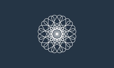 Minimalist, Complex Rounded Mandala Shape