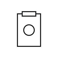 Icon vector graphic of checklist, checkmark, list form, good for template web etc