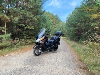 motorcycle on the road