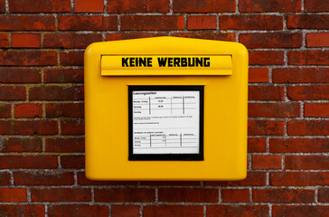 Fototapeta premium Keine Werbung