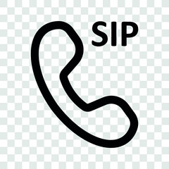 sip dialer, contact phone communication icon vector