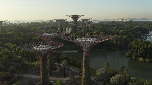 Drone Video Singapore Marina Bay Sands