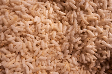 close view of murmura snacks isolated