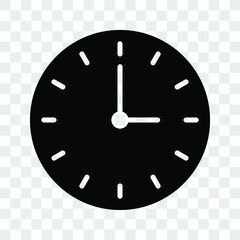 wall clock icon, time watch vector illustration