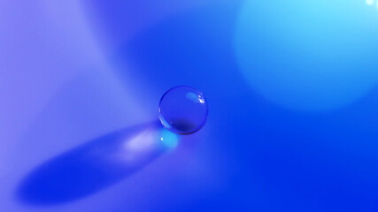 Colorful soothing sphere blue