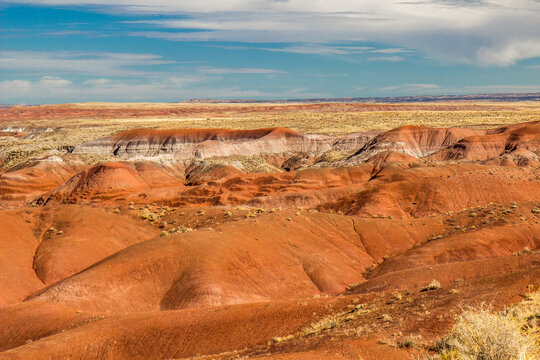 Thousand Years Of Erosion In Painted Desert