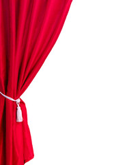 Open the courtain only left side red