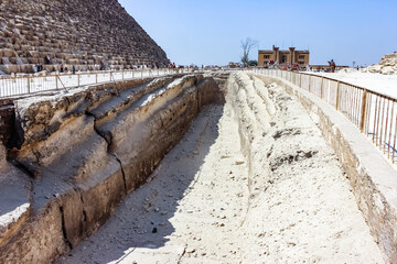 Egypt, Giza - Excursion to the desert. Vacation to Africa.