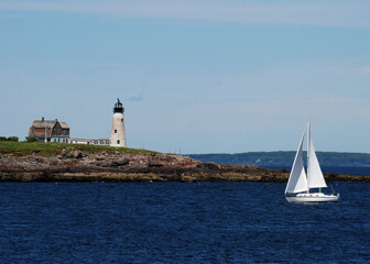 The Wood Island Lighthouse: Wood Island Light is an active lighthouse