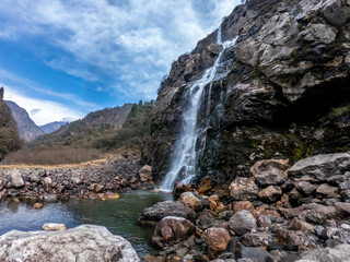 Fototapeta na wymiar Jung Waterfall Tawang, Arunachal Pradesh India
