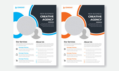 business marketing flyer design templates for corporate flyer, banner, magazine, poster, layout, brochure, annual report with vector & illustration.