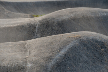 pumptrack in the park, asphalt pumptrack