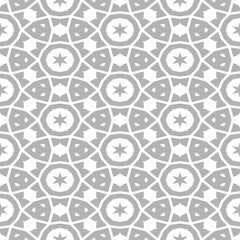 Seamless pattern with fancy ornaments over white background