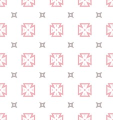 Seamless pastel colored pattern. Girlish texture in geometric ornamental style