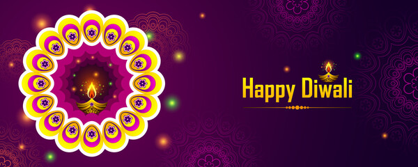 Happy Diwali festival, background, vector illustration, sale banner