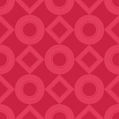 Mosaic with geometric shapes. Seamless pattern. Design with manual hatching. Textile. Ethnic boho ornament. Vector illustration for web design or print.