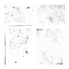 Grunge texture set - abstract stock vector template - easy to use