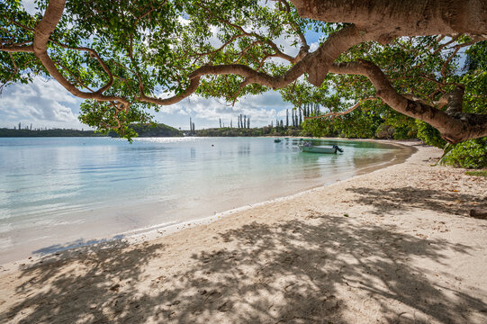 Beach at Kanumera Bay, Kuto, Isle of Pines, New Caledonia, South Pacific