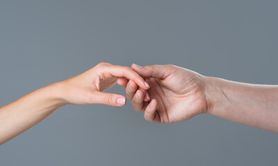 Help. Care and support concept. Helping hand. Relationships. Two hands.