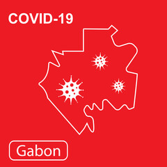 ap of Gabon labeled 