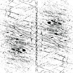 Scratched Grunge Urban Background Texture Vector. Dust Overlay Distress Grainy Grungy Effect. Distressed Backdrop Vector Illustration. Isolated Black on White Background. EPS 10.