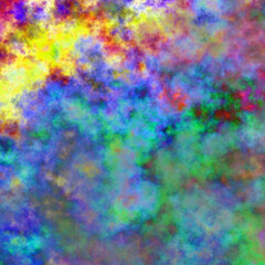 Pastel colorful design, cloud, yellow green red blue abstract watercolor background