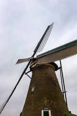 Nederwaard windmill No.2, Kinderdijk, UNESCO World Heritage Site, South Holland, Netherlands