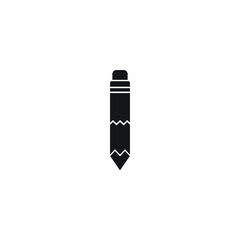 Icon vector graphic of pencil, good for template