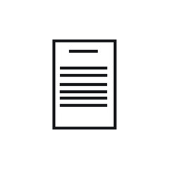 Icon vector graphic of letter, paper, good for template web etc