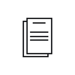 Icon vector graphic of letter, paper, good for template web etc