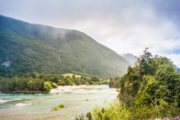 Fototapeta na wymiar Futaleufu river at Patagonia, Chile.