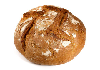 Classic German Bread on white Background - Isolated