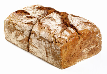 Tin Loaf - Bread on white Background - Isolated
