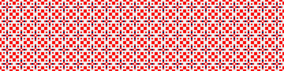 Fototapeta premium Abstract Cross Pattern Dots Logo generative computational art illustration