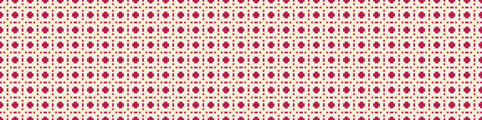 Fototapeta premium Abstract Cross Pattern Dots Logo generative computational art illustration