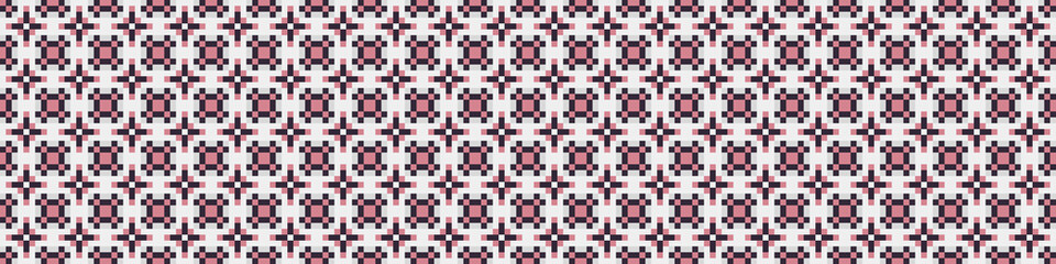 Fototapeta premium Abstract Cross Pattern Dots Logo generative computational art illustration