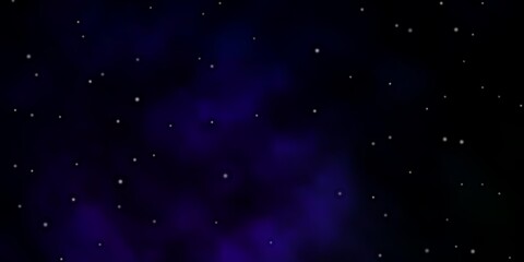 Dark Pink, Green vector background with small and big stars.