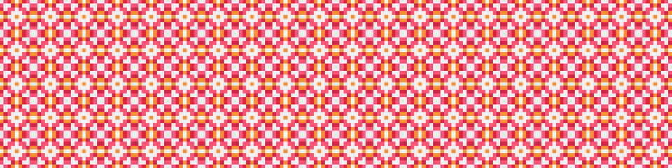 Fototapeta premium Abstract Cross Pattern Dots Logo generative computational art illustration