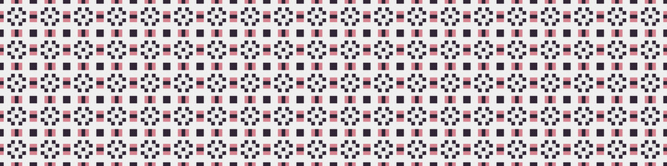 Fototapeta premium Abstract Cross Pattern Dots Logo generative computational art illustration