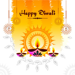 Happy Diwali festival, background, vector illustration, sale banner