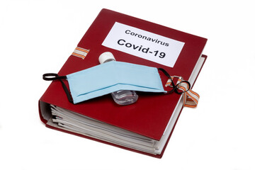 Pandémie Coronavirus Covid-19 - Masque et gel hydroalcoolique