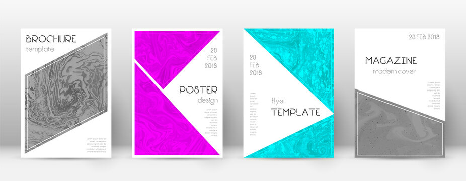 Abstract cover. Unique design template. Suminagash