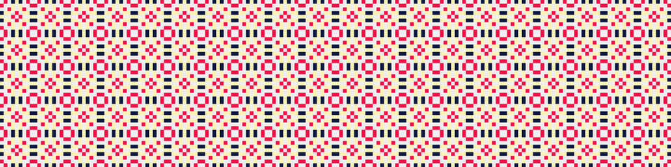 Fototapeta premium Abstract Cross Pattern Dots Logo generative computational art illustration