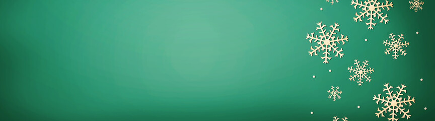 Christmas snowflake pattern - overhead view flat lay