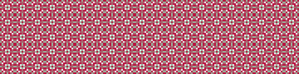 Fototapeta premium Abstract Cross Pattern Dots Logo generative computational art illustration