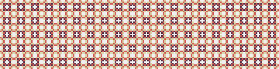 Fototapeta premium Abstract Cross Pattern Dots Logo generative computational art illustration