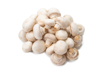 Champignon mushroom isolated on white background.
