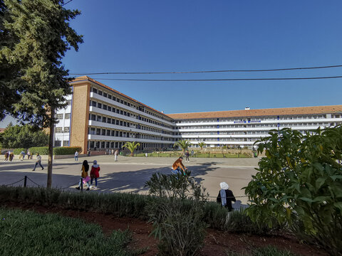 The big square in the university of Sidi Mohammed bno Abdellah in Fes. the top city in Morocco. English department