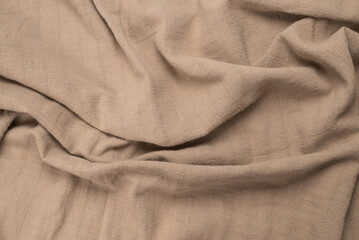 Cotton beige fabric pattern.